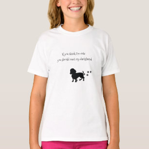 Die Dackel-Shirt des Mädchens T-Shirt