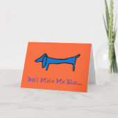 Die Dackel Valentine Feiertagskarte (Vorderseite)