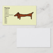 Die Dackel Visitenkarte (Vorne/Hinten)