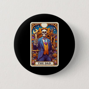 Die Dad Tarot Karte Skelett Vatertag Daddy Byby Button