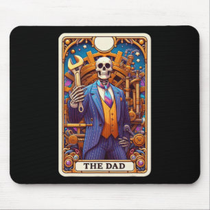 Die Dad Tarot Karte Skelett Vatertag Daddy Byby Mousepad