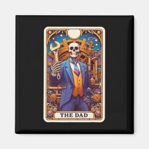 Die Dad Tarot Karte Skelett Vatertag Daddy Papa Magnet