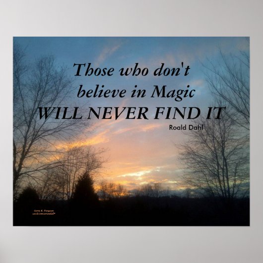 DIE DAHL NICHT GLAUBEN POSTER (Vorne)