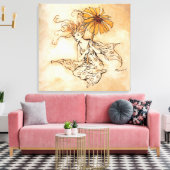Die Daisy Fairy Leinwanddruck (Insitu (Wohnzimmer))