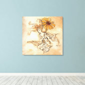 Die Daisy Fairy Leinwanddruck (Insitu (Holzboden))
