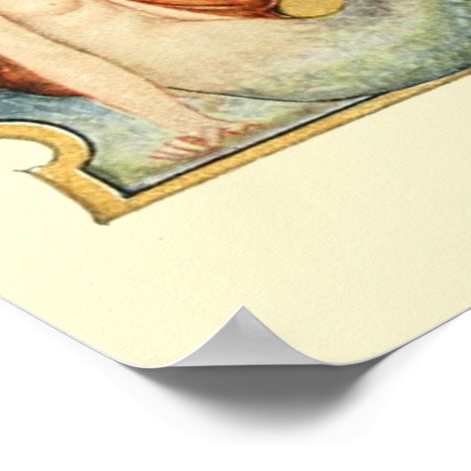 Die Dame am See Poster (Ecke)