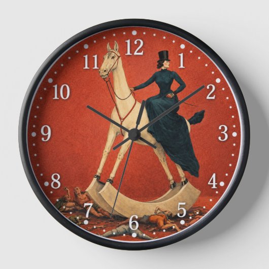 Die Dame auf dem Pferd Uhr (Vorderseite)