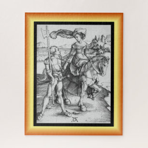 Die Dame auf Pferd und das Lansquenet ~ * ~ Puzzle