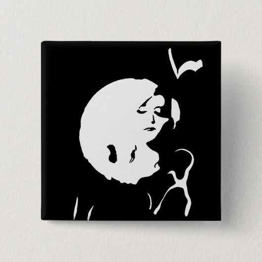 Die Dame Button (Vorderseite)