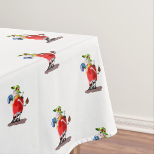Die Dame Cow Tischdecke