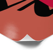 Die Dame der Jazzmusik Poster (Ecke)