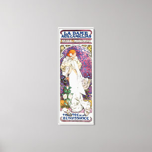 Die Dame der Kamelien von Alphonse Mucha Leinwanddruck