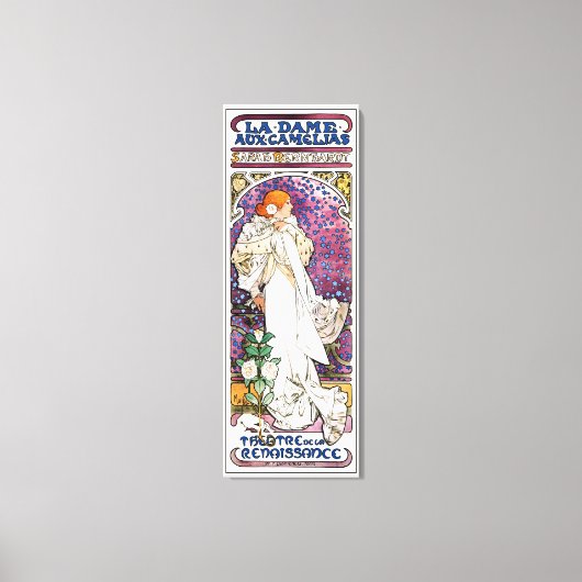 Die Dame der Kamelien von Alphonse Mucha Leinwanddruck (Vorderseite)