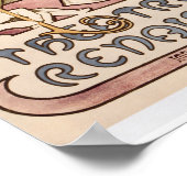 Die Dame der Kamelien von Alphonse Mucha Poster (Ecke)