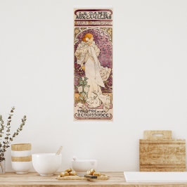 Die Dame der Kamelien von Alphonse Mucha Poster