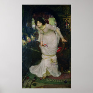 Die Dame der Schalotte durch JohnWaterhouse Poster