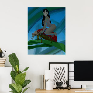 Die Dame der verlorenen Blütenblätter Poster