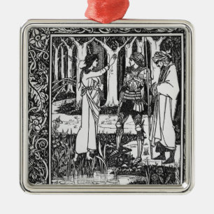 Die Dame des See telleth Arthur Ornament Aus Metall