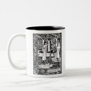 Die Dame des Sees, durch Aubrey Beardsley- HD Zweifarbige Tasse