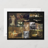 Die Dame des Shalott-Mosaiks - Postkarte (Vorne/Hinten)