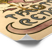 Die Dame des Vintagen Jugendstils von Kamelien Poster (Ecke)