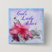 Die Dame Elect Pin des Gottes Button (Vorderseite)