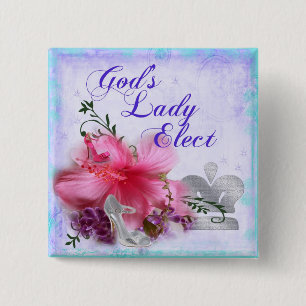 Die Dame Elect Pin des Gottes Button