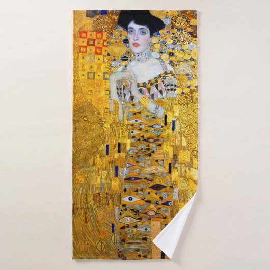 Die Dame in Gold, Gustav Klimt Badehandtuch (Badehandtuch)