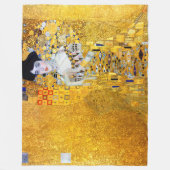 Die Dame in Gold, Gustav Klimt Fleece Blanket (Vorderseite)
