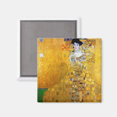 Die Dame in Gold, Gustav Klimt Magnet (Vorderseite/Rückseite)