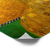 Die Dame in Gold, Gustav Klimt Poster (Ecke)