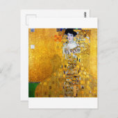 Die Dame in Gold, Gustav Klimt Postkarte (Vorne/Hinten)