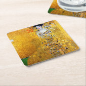 Die Dame in Gold, Gustav Klimt Rechteckiger Pappuntersetzer (angewinkelt)