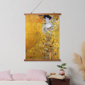 Die Dame in Gold, Gustav Klimt Wandteppich Mit Holzrahmen (Schlafzimmer)