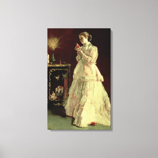 Die Dame in Rosa, 1867 Leinwanddruck (Vorderseite)