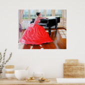 Die Dame in Rot Poster (Küche)