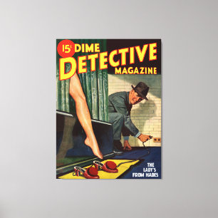 Die Dame kommt aus Hades Leinwanddruck