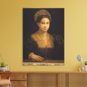 Die Dame mit dem grünen Turban Leinwanddruck (Insitu (Wohnzimmer))