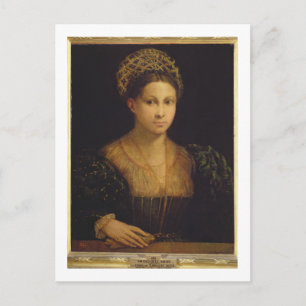 Die Dame mit dem grünen Turban Postkarte