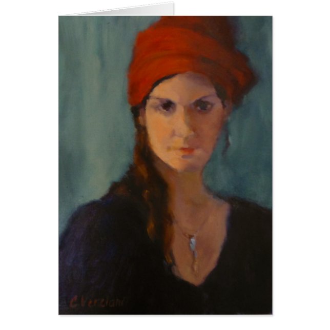 Die Dame mit dem roten Turban (Vorne)
