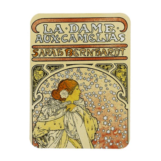Die Dame mit den Kamelien Magnet (Vertikal)