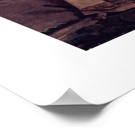 Die Dame mit der Harfe von Thomas Sully Poster (Ecke)