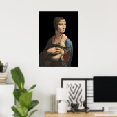 Die Dame mit einem Ermine - Leonardo Da Vinci Poster (Heimbüro)