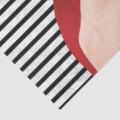 Die Dame mit rotem Schuhpapier Seidenpapier (Ausschnitt)