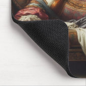 Die Dame ruht Mousepad (Ecke)