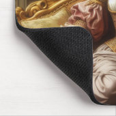 Die Dame ruht Mousepad (Ecke)