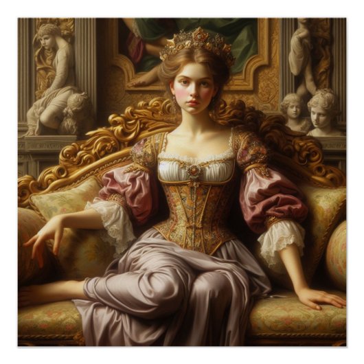 Die Dame ruht Poster (Vorderseite)