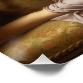 Die Dame ruht Poster (Ecke)