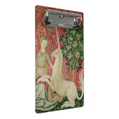 Die Dame und das Einhorn: "Anblick" 2 Mini Klemmbrett (Schrägansicht)