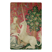 Die Dame und das Einhorn: "Anblick" 2 Mini Klemmbrett (Rückseite)